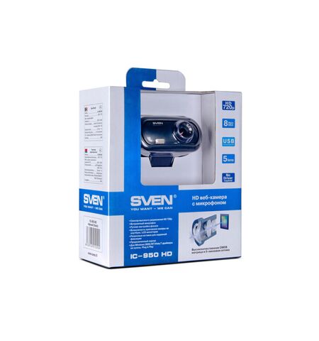Веб-камера SVEN IC-950 HD, 5-е фото товара в интерент-магазине freenet.by Веб-камера SVEN IC-950 HD, 5-е