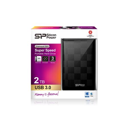 Внешний жесткий диск Silicon Power Diamond D03 2TB (SP020TBPHDD03S3K), 4-е