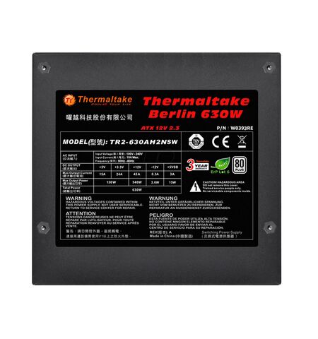 Блок питания Thermaltake Berlin 630W (W0393RE), 3-е