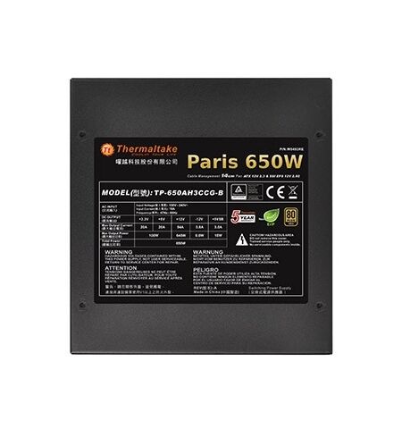 Блок питания Thermaltake Paris 650W (W0493RE), 5-е