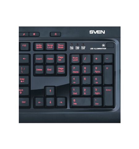 Клавиатура SVEN Comfort 7600 EL, 4-е