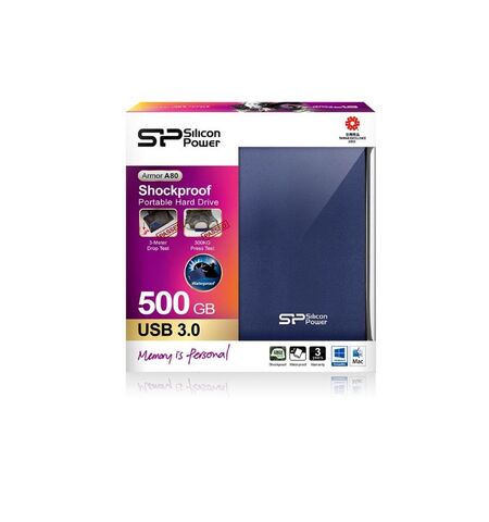 Внешний жесткий диск Silicon Power Armor A80 500GB (SP500GBPHDA80S3B), 3-е