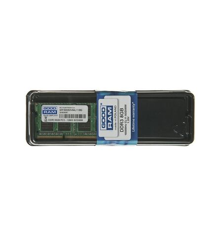 Оперативная память GOODRAM 8GB DDR3-1600 SO-DIMM PC3-12800 (GR1600S3V64L11/8G), 2-е