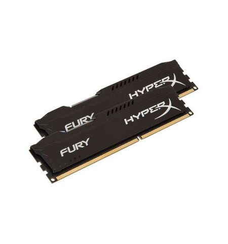 Оперативная память Kingston HyperX Fury Black 16GB kit (2x8GB) DDR3-1866 PC3-14900 (HX318C10FBK2/16), 3-е