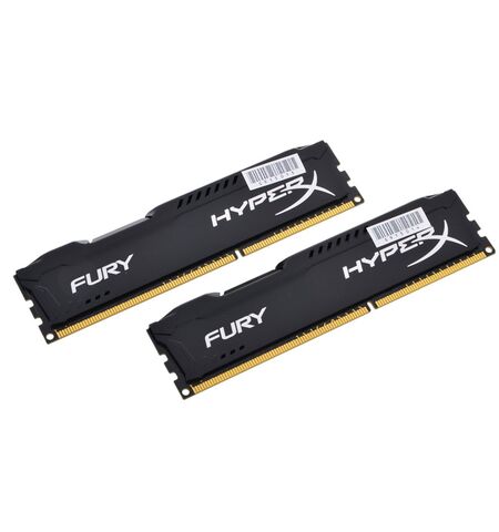 Оперативная память Kingston HyperX Fury Black 8GB kit (2x4GB) DDR3-1866 PC3-14900 (HX318C10FBK2/8), 2-е