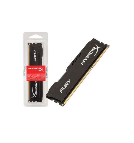 Оперативная память Kingston HyperX Fury Black 4GB DDR3-1600 PC3-12800 (HX316C10FB/4), 2-е