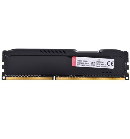 Оперативная память Kingston HyperX Fury Black 4GB DDR3-1866 PC3-14900 (HX318C10FB/4), 2-е