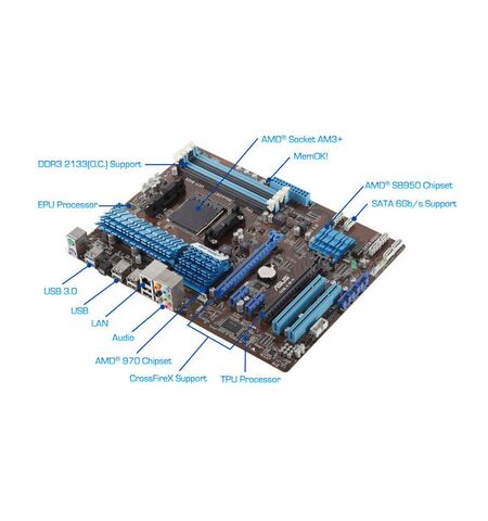 Материнская плата ASUS M5A97, 2-е