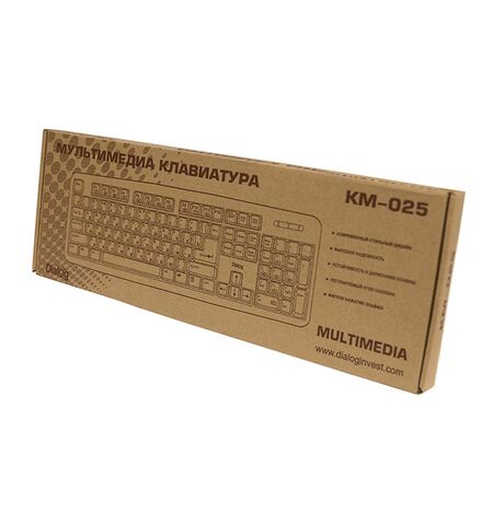 Клавиатура Dialog KM-025U Black, 4-е