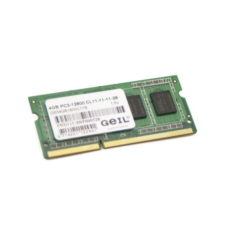 Оперативная память GeIL 4GB DDR3-1600 SO-DIMM PC3-12800 (GS34GB1600C11S), 2-е
