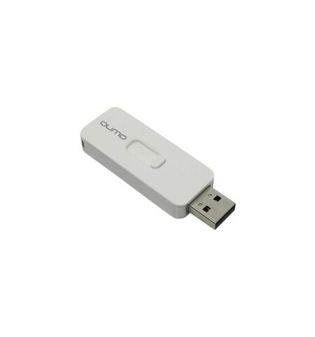 USB Flash QUMO 8GB Slider 01 White, 2-е
