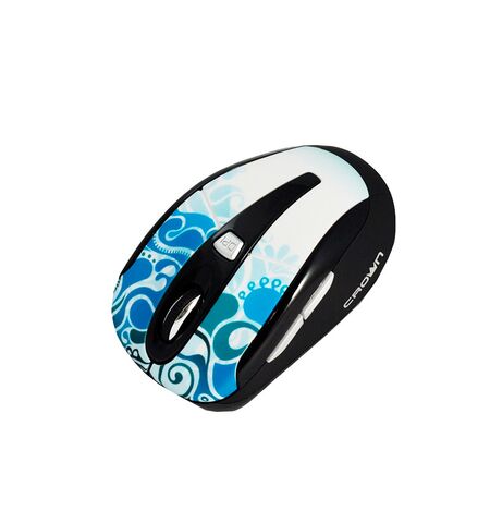 Мышь CROWN CMM-927W USB Blue, 3-е