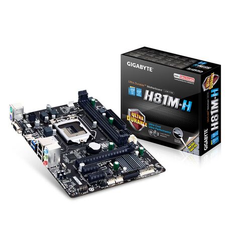 Материнская плата GIGABYTE GA-H81M-H (rev. 2.0), 4-е