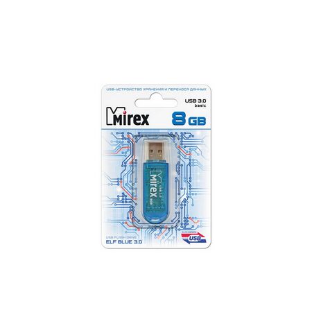USB Flash Mirex ELF 8GB Blue (13600-FM3BEF08), 3-е