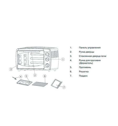 Ростеры (мини-печи) MYSTERY MOT-3325, 3-е