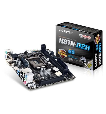 Материнская плата GIGABYTE GA-H81N-D2H (rev. 1.0), 4-е