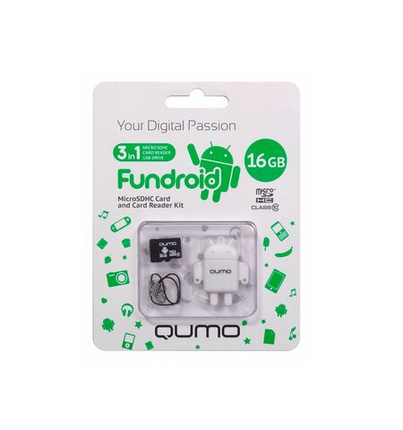 Карта памяти QUMO microSDHC 16GB Class 10 (QM16GCR-MSD10-FD-WHT), 2-е фото товара в интерент-магазине freenet.by Карта памяти QUMO microSDHC 16GB Class 10 (QM16GCR-MSD10-FD-WHT), 2-е