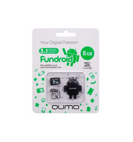 Карта памяти QUMO microSDHC 8GB Class 10 (QM8GCR-MSD10-FD-BLK), 2-е фото товара в интерент-магазине freenet.by Карта памяти QUMO microSDHC 8GB Class 10 (QM8GCR-MSD10-FD-BLK), 2-е
