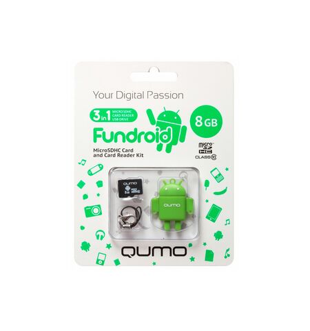 Карта памяти QUMO microSDHC 8GB Class 10 (QM8GCR-MSD10-FD-GRN), 2-е фото товара в интерент-магазине freenet.by Карта памяти QUMO microSDHC 8GB Class 10 (QM8GCR-MSD10-FD-GRN), 2-е