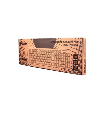 Клавиатура Ritmix RKB-103 USB, 2-е