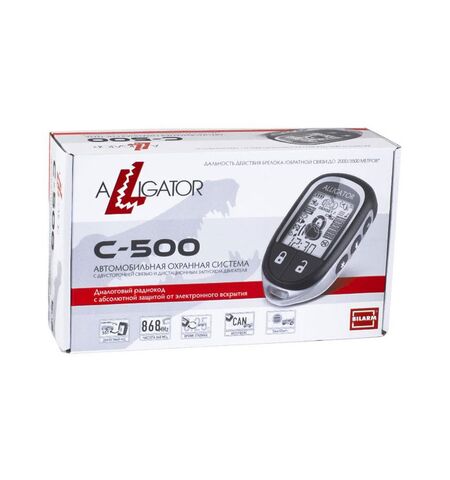 Автосигнализация ALLIGATOR C-500 + CAN + Fortin EVO KEY, 4-е