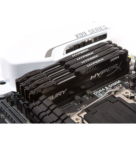 Оперативная память Kingston HyperX FURY 16GB kit (4x4GB) DDR4 PC4-19200 (HX424C15FBK4/16), 5-е