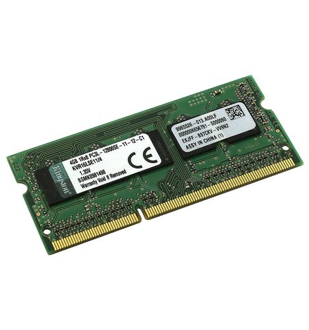 Оперативная память Kingston ValueRAM 4GB DDR3 SO-DIMM PC3-12800 (KVR16LSE11/4), 2-е