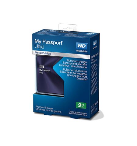 WD My Passport Ultra 2TB Metal Navy (WDBEZW0020BBA), 5-е