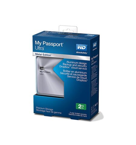 WD My Passport Ultra 2TB Metal Silver (WDBEZW0020BSL), 2-е