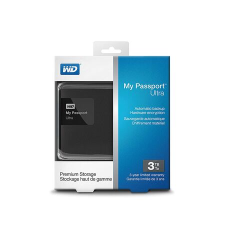 WD My Passport Ultra 3TB Black (WDBBKD0030BBK), 5-е