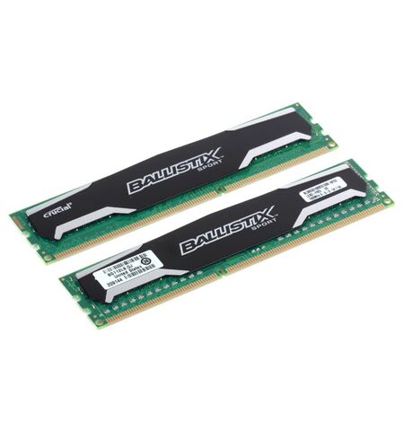 Оперативная память Crucial Ballistix Sport 2x8GB DDR3 PC3-12800 (BLS2CP8G3D1609DS1S00CEU), 3-е