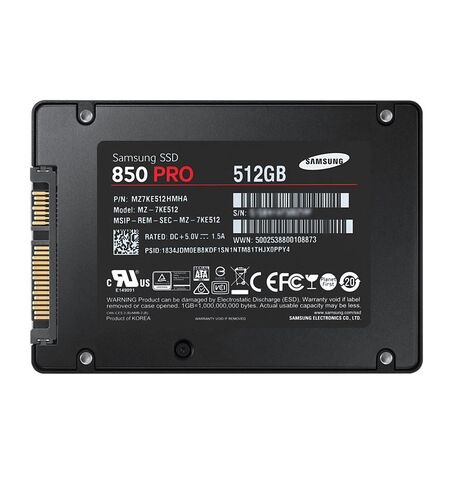 SSD Samsung 850 Pro 512GB (MZ-7KE512BW), 3-е фото товара в интерент-магазине freenet.by SSD Samsung 850 Pro 512GB (MZ-7KE512BW), 3-е