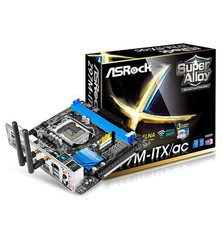 Материнская плата ASRock Z97M-ITX/AC, 5-е