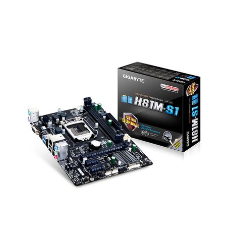 Материнская плата GIGABYTE GA-H81M-S1 (rev. 2.1), 4-е