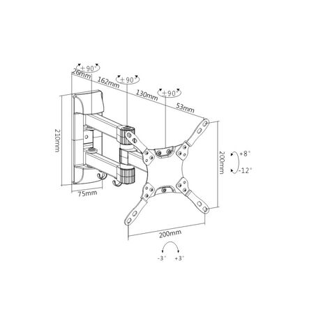Кронштейн Brateck LDA19-223, 2-е