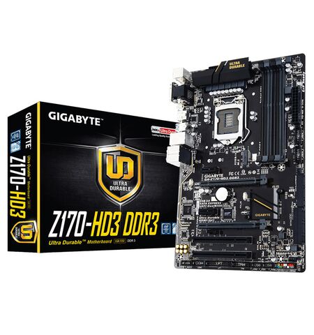 Материнская плата GIGABYTE GA-Z170-HD3 DDR3 (rev. 1.0), 4-е
