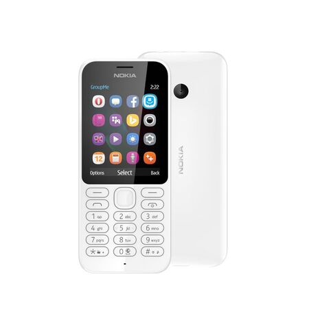 Кнопочный телефон Nokia 222 (RM-1137) White, 4-е