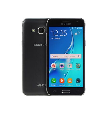 Смартфон Samsung J3 DUOS SM-J320F/DS Black, 6-е