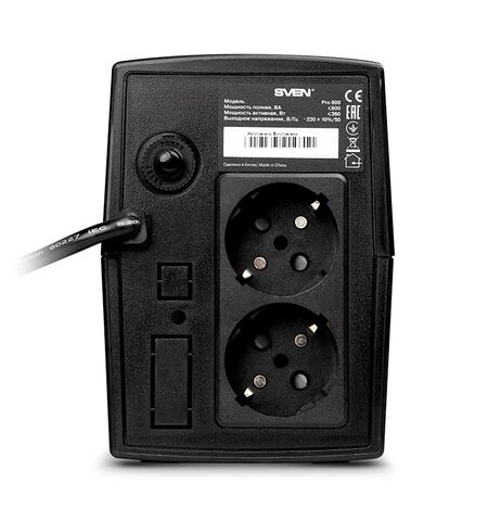 Источник бесперебойного питания SVEN Pro 600, 3-е