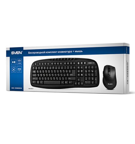 Комплект клавиатура + мышь SVEN KB-C3600W, 10-е