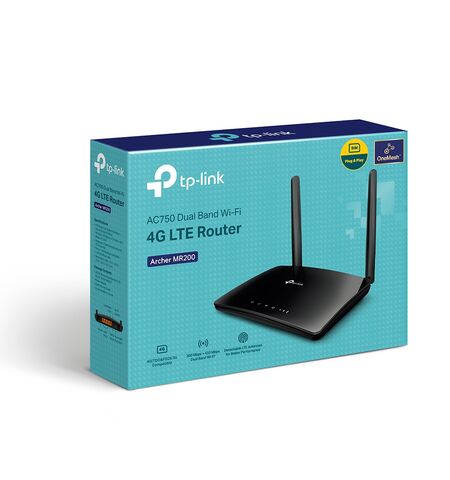 Двух-диапазонный 4G LTE Wi?Fi роутер TP-Link Archer MR200, 5-е