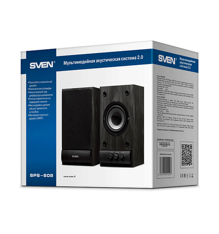 Акустическая система SVEN SPS-608 Black, 5-е