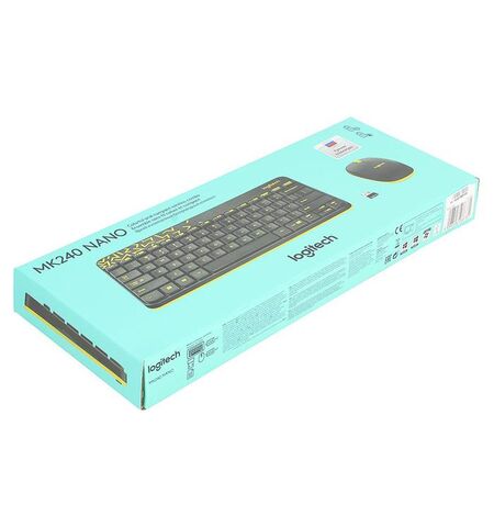 Беспроводной комплект клавиатура + мышь Logitech MK240 Nano (920-008213), 7-е