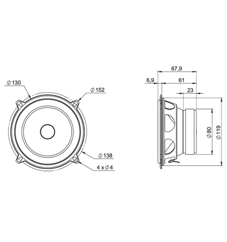 Компонентная АС BLAM 130 RS, 2-е