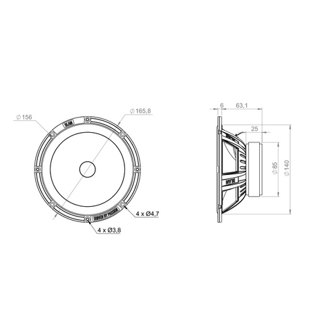 Компонентная АС BLAM 165 RS, 2-е
