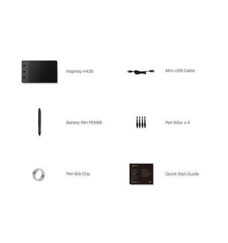 Графический планшет HUION INSPIROY H420, 5-е