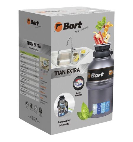Измельчитель пищевых отходов Bort TITAN EXTRA, 9-е