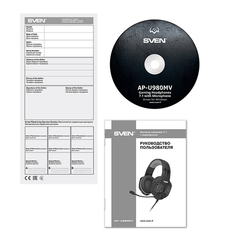 Наушники с микрофоном SVEN AP-U980MV, 7-е