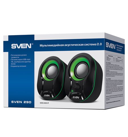 Акустическая система SVEN 290, 4-е фото товара в интерент-магазине freenet.by Акустическая система SVEN 290, 4-е