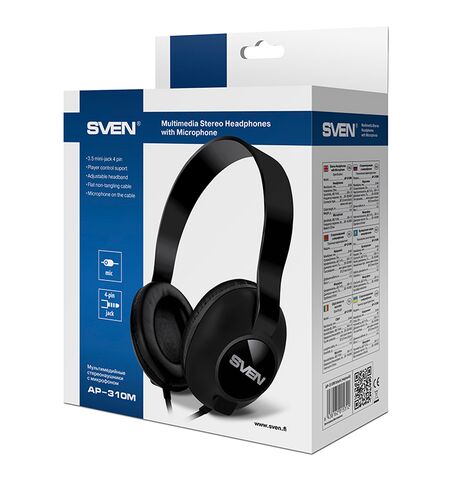 Наушники с микрофоном SVEN AP-310M, 4-е